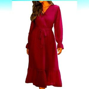 Maxi Dress Long Sleeved Boho NWT!